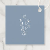 Wildbloemen en vlinders welkomstgeschenk Label (Achterkant)