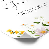 Wildbloemen gaan uit naar nachtideeën. Datum jar b Poster (Hoek)