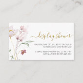 Wildbloemen Gentle Display Shower Informatiekaartje (Voorkant)