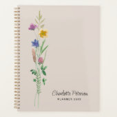 Wildbloemen gepersonaliseerd planner (Voorkant)