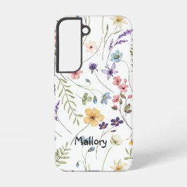 Wildbloemen gepersonaliseerd samsung galaxy hoesje