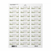 Wildbloemen gras schattig retour adres labels (Full Sheet)