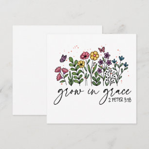 Wildbloemen groeien in genade Christelijk geschenk