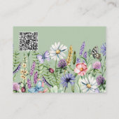 Wildbloemen Groen Berichten QR Code Alle details Informatiekaartje (Achterkant)