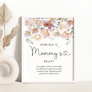 Wildbloemen hoe groot is het poster van het buikwi