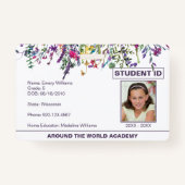 Wildbloemen Homeschool Student ID Badge (Voorkant)