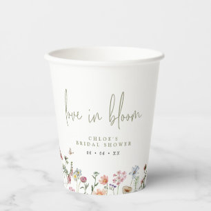 Wildbloemen houden van bloem-Vrijgezellenfeest Papieren Bekers