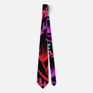 Wildbloemen in kleuren die POP! Stropdas