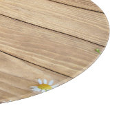 Wildbloemen, kruiden: houten achtergrond. snijplank (Hoek)