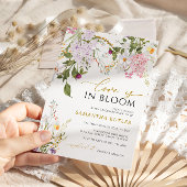 Wildbloemen Love is in Bloom Shower Invitation Kaart