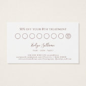 Wildbloemen loyaliteitskaart visitekaartje (Achterkant)