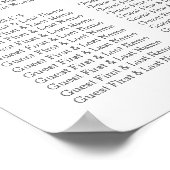  Wildbloemen mooie bruiloft Poster (Hoek)