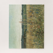 Wildbloemen. Olieverf op doek. weide Legpuzzel (Verticaal)