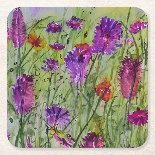 Wildbloemen Onderzetter (Voorkant)