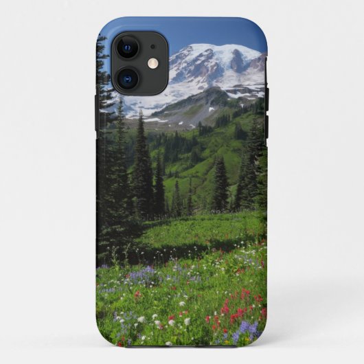 Wildbloemen op de berg Rainier Case-Mate iPhone Case (Achterkant)
