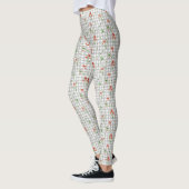 Wildbloemen op Silver Gingham Leggings (Links)