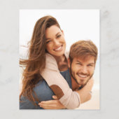 Wildbloemen perzik beige boog foto budget bruiloft (Achterkant)