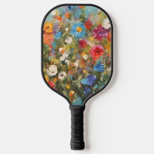 Wildbloemen Pickleball Paddle (Voorkant)
