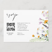 Wildbloemen RSVP Bieden QR CODE Details op rug Informatiekaartje (Voorkant)