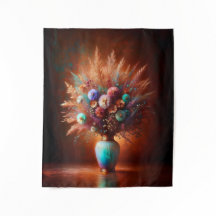 Wildbloemen tegen verouderd koper