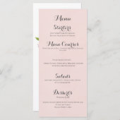 Wildbloemen Thema Menu (Voorkant / Achterkant)