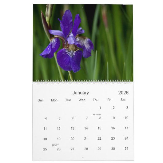Wildbloemen van de Europese kalender 2010 (Jan 2026)
