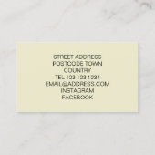 Wildbloemen Visitekaartje (Achterkant)