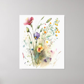 wildbloemen voor natuur liefhebbers canvas afdruk