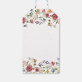 Wildbloemen Vrijgezellenfeest Hartelijk dank Cadeaulabel (Achterkant)