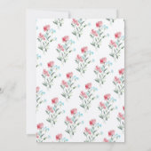  Wildbloemen Waterverf bruiloft uitnodigingen (Achterkant)