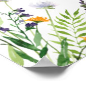 Wildbloemen Weddenschap Welkomstteken Poster (Hoek)