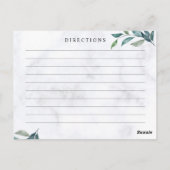 Wildbloemen Wedding, Boho Recipe Card Briefkaart (Achterkant)