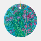 Wildbloemen Zomer Bloemen Boeket Bloemen Schilderi Keramisch Ornament (Voorkant)