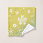 Wildbloemen Zomer Geel Daisy Patroon Bad Handdoek (Wasdoekje)