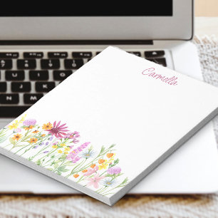 Wildbloemgrens Mooie Persoonlijke Notitieblok