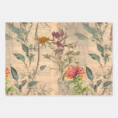  Wildbloempatroon Inpakpapier Vel (Voorkant)