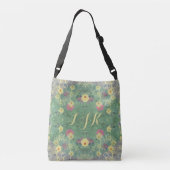 Wildbloemsymmetrie Crossbody Tas (Achterkant)
