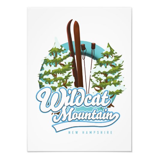 Wildcat Mountain New Hampshire Ski poster (Voorkant)