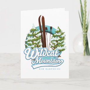 Wildcat Mountain New Hampshire Ski poster Feestdagen Kaart