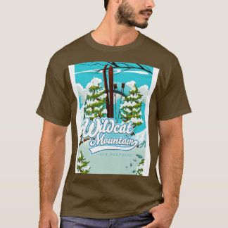 Wildcat Mountain New Hampshire Ski poster T-shirt