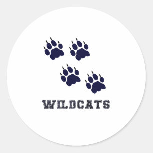 Wildcat-tracks Ronde Sticker