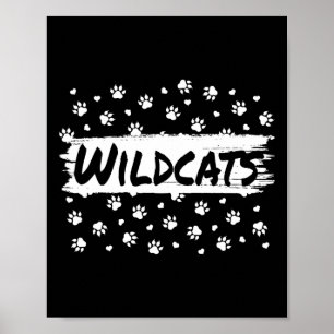 Wildcats mascotte school geest terug naar school v poster