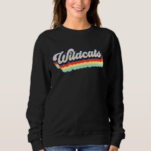 Wildcats Retro School Sports Fan Team Spirit Masco Trui