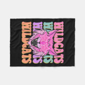 Wildcats School Mascot Fleece Deken (Voorkant (Horizontaal))