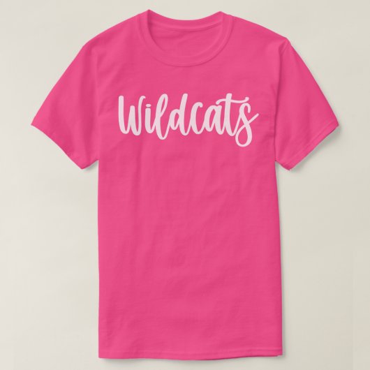 Wildcats School Spirit Team Mascot Game Night Long T-shirt (Design voorkant)