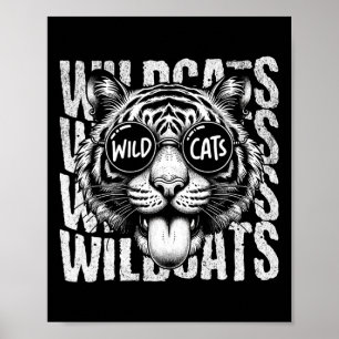 Wildcats School Sport Fan Team Spirit Terug Naar S Poster