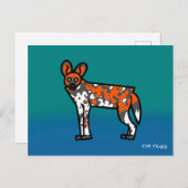 WILDDOG GRAFFITI ART Briefkaart (Voorkant / Achterkant)