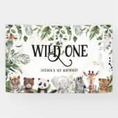 Wilde 1 1e verjaardag | Welkom koning der dingen Spandoek (Horizontaal)