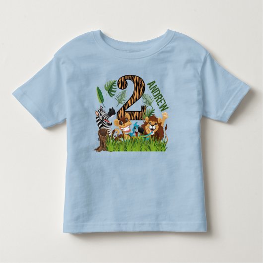 Wilde 1 2de verjaardag kinder shirts (Voorkant)