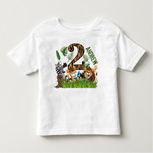 Wilde 1 2de verjaardag kinder shirts